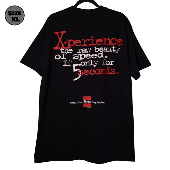 VINTAGE Winston Drag Racing USED Pocket Shirt (XL, Single Stitch, 1996, NHRA) - Picture 1 of 10